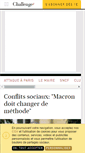 Mobile Screenshot of challenges.fr