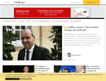 Tablet Screenshot of challenges.fr